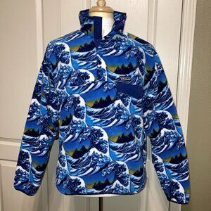 Patagonia Synchilla HOKUSAI Wave SNAP-T Pullover SIZE Men's Medium